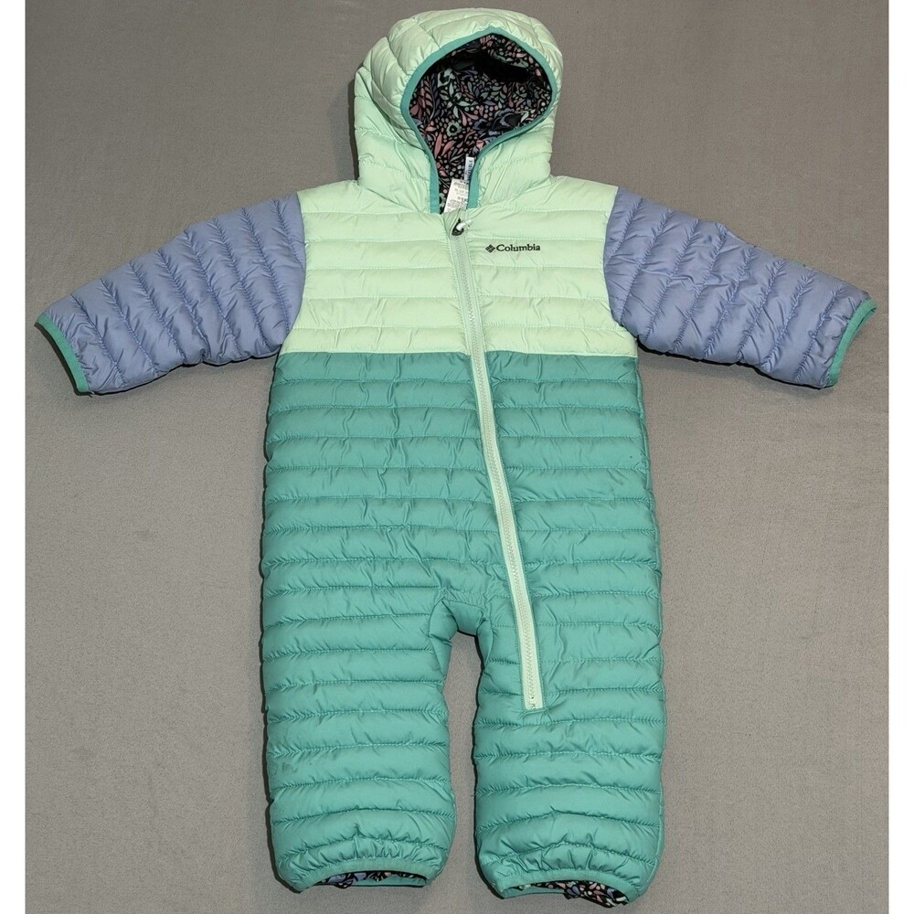 Columbia Bunting Snowsuit Kids 12-18 Month Excellent Insulated Full Zip - Hooded